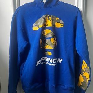 Bright blue hoodie! Brand: A Bathing Ape Size: M